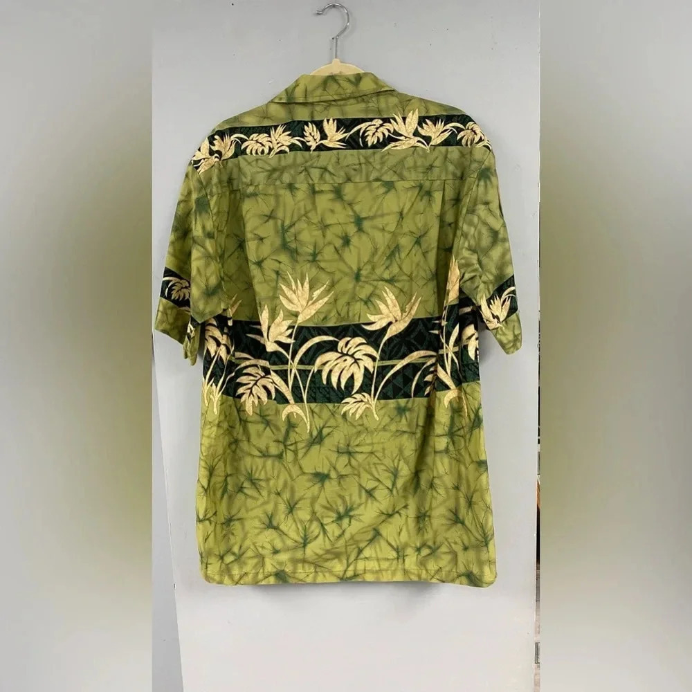Hawaiian Short Sleeved Button Down Men’s Shirt Size XL 100% Cotton Tropical - Picture 3 of 5
